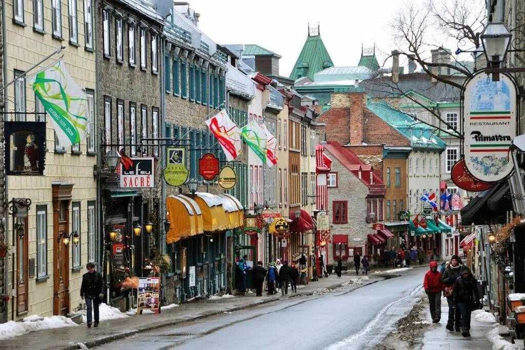Lit King - 1Ch Bien Situe Pour Decouvrir Quebec Quebeque Exterior foto